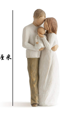 宝宝礼物新生孩子出生纪念 美国willow tree人物手办摆件结婚礼物