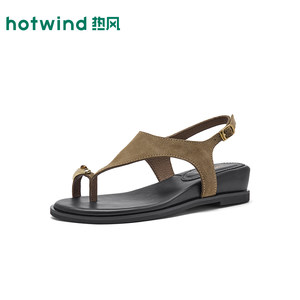 热风时装凉鞋2026年夏季新款增高人字拖复古休闲凉拖女H52W26215