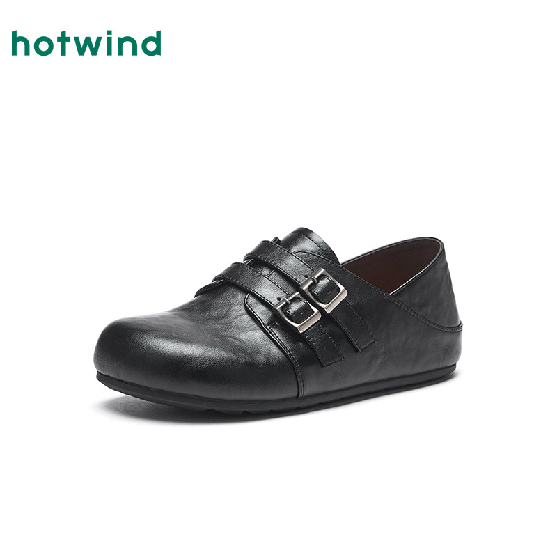 热风黑色小皮鞋女款2026年春季新款百搭两穿勃肯鞋休闲包头拖鞋子,淘宝优惠券,粉丝福利购,淘宝优惠卷