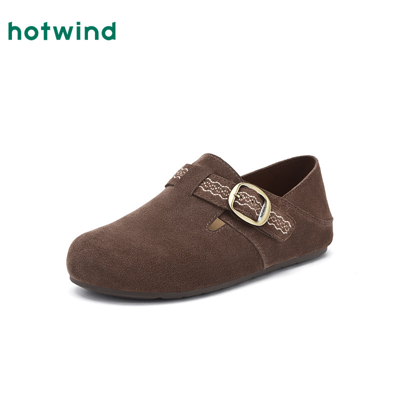 热风复古勃肯鞋女2026年春季新款两穿百搭休闲鞋一脚蹬女鞋子单鞋,淘宝优惠券,粉丝福利购,淘宝优惠卷