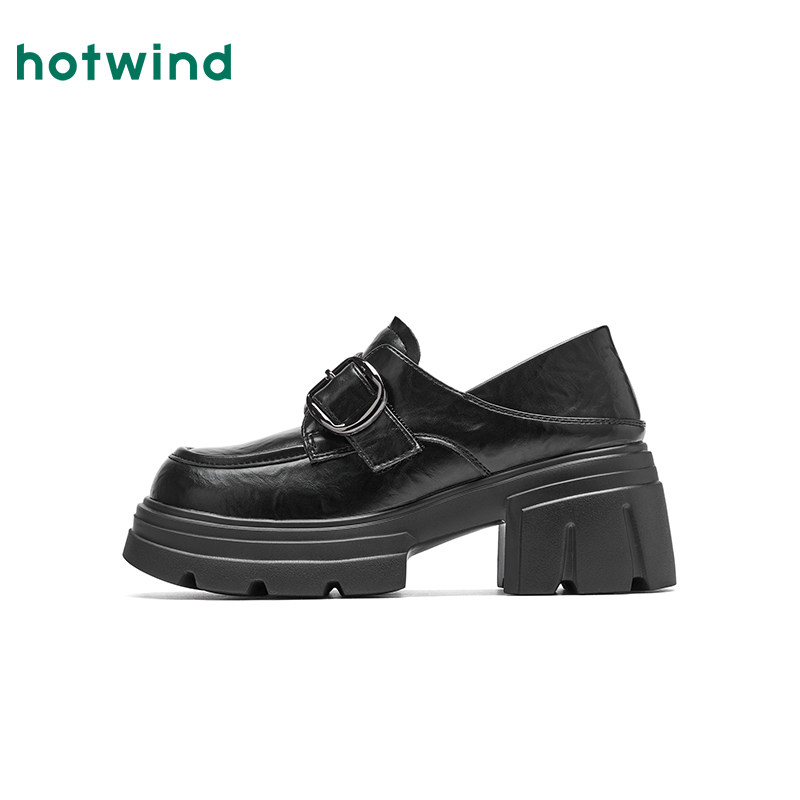 热风厚底乐福鞋女2026年春季新款小个子增高女鞋配裙子jk小皮鞋,淘宝优惠券,粉丝福利购,淘宝优惠卷