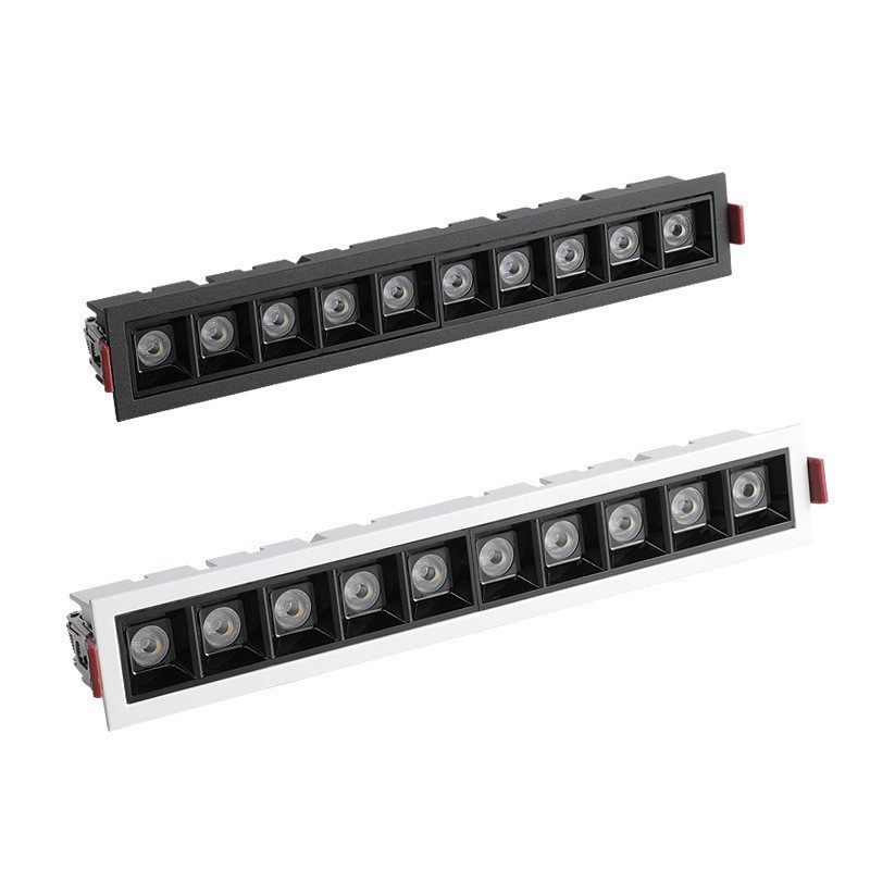 led嵌入式天花格栅灯射灯客厅长条聚光灯窄边框长方形线条无主灯,淘宝优惠券,粉丝福利购,淘宝优惠卷