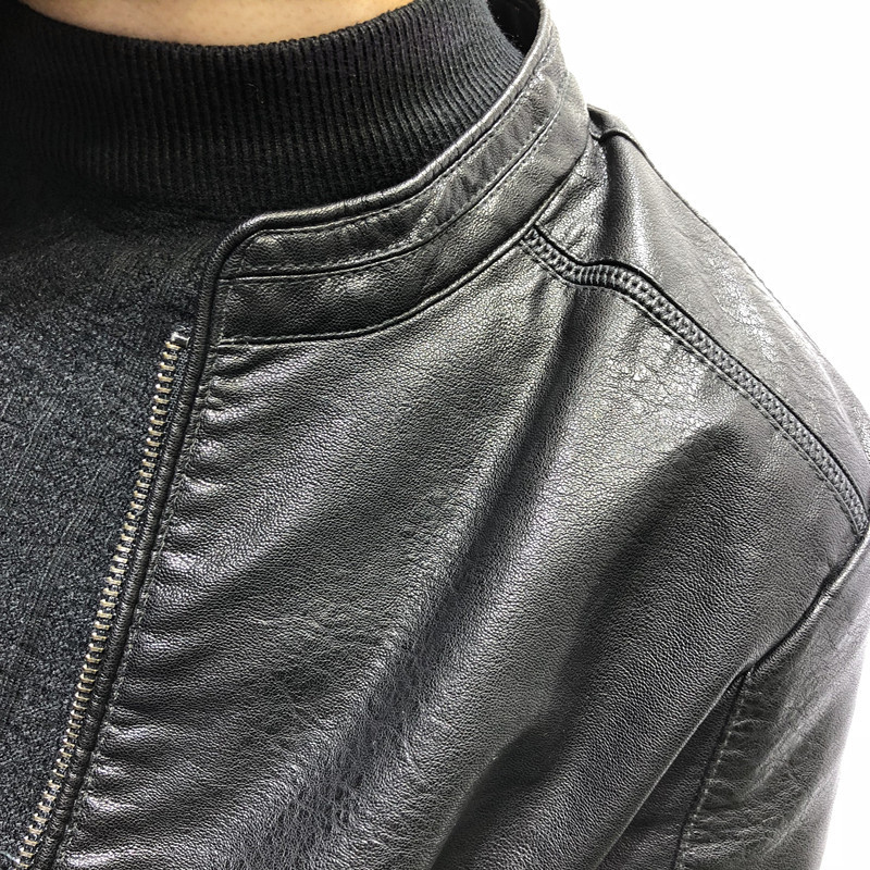 立领皮衣潮男春新韩版修身显瘦百搭皮夹克外套社会人抖音同款ins,淘宝优惠券,粉丝福利购,淘宝优惠卷