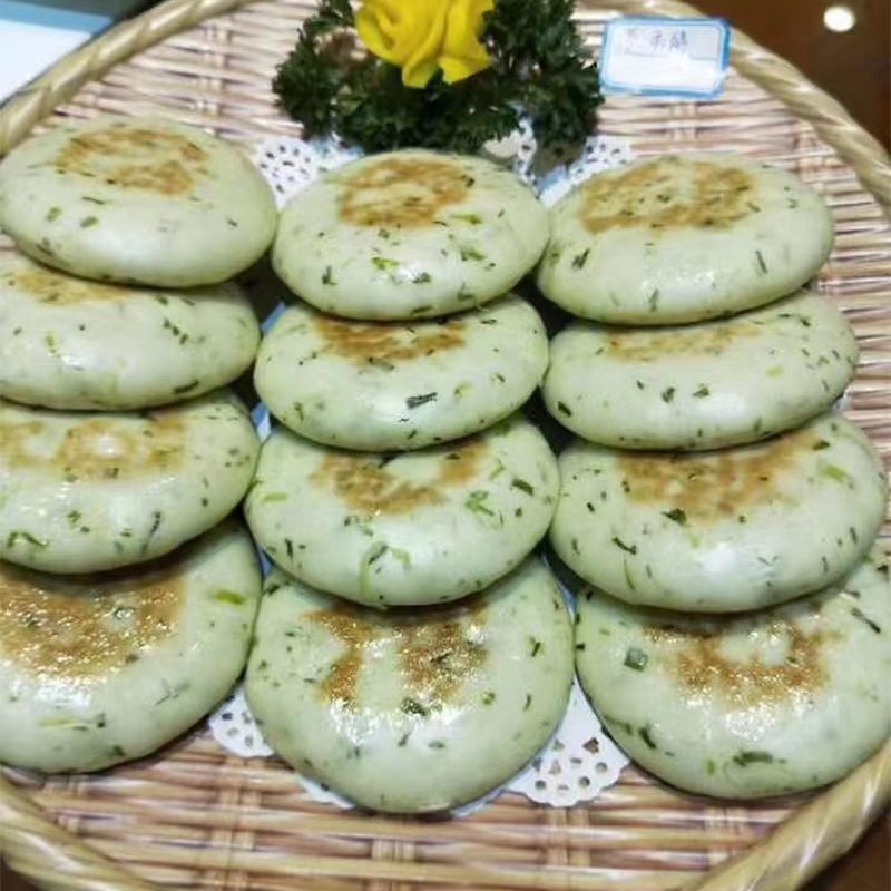 味当优农家葱香饼肉夹馍冷冻面饼香煎葱油饼早餐饼茶点营养老面饼-图0