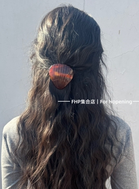 发夹醋酸板材玳瑁色海星老钱风