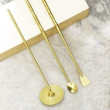 Ароматная даосская струя Pure Copper Aragrance Spoon Spoon Arragrant Spoon Grey Boss Set Set Three -Piece Piece, пустой копченый ароматный ароматный агарвуд