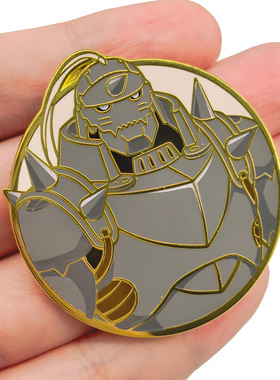 钢之炼金术师金属徽章 爱德华阿尔冯斯书包装饰胸针配件pins