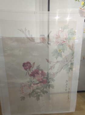 双面半透明纱布画可定制