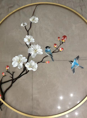 定制花鸟刺绣机绣双面