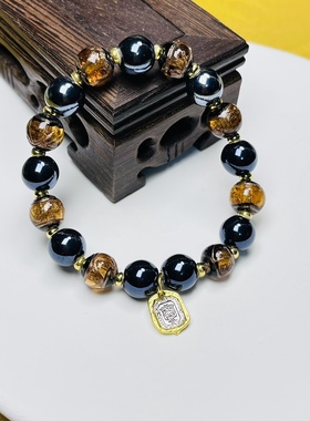 雍男女士香灰瓷手串贝才招米米