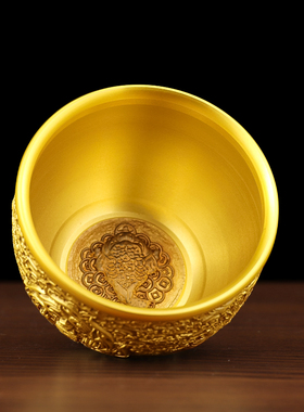 黄铜神兽缸摆件 创意青龙白虎玄武朱雀缸家居办公室摆件