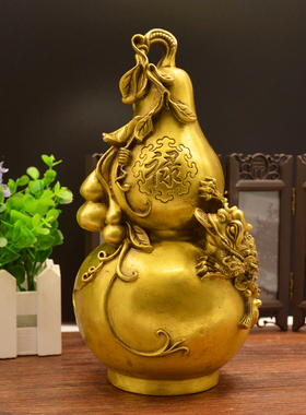 金蟾貔貅铜葫芦摆件客厅办公室