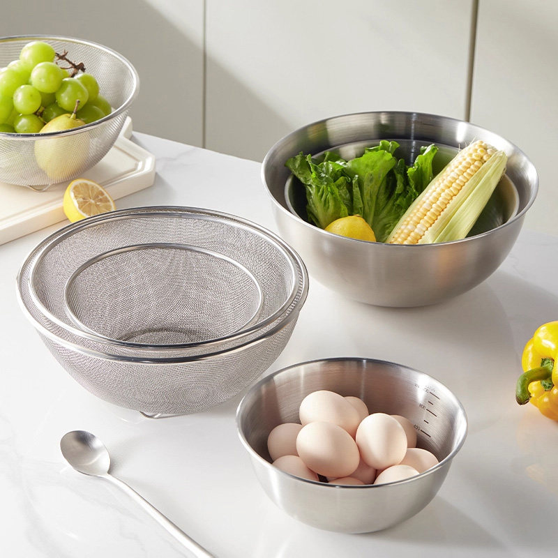 国风不锈钢沥水篮过滤筛厨房家用洗米神器洗菜盆滤水篮细孔淘米篮,淘宝优惠券,粉丝福利购,淘宝优惠卷