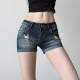 ເພັດຮ້ອນ Vintage ລ້າງ jeans skinny ຕ່ໍາ