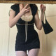 Sleeveless French ປົກກະຕິ patchwork ເສື້ອທີເຊີດ vintage ເທິງຂອງແມ່ຍິງ