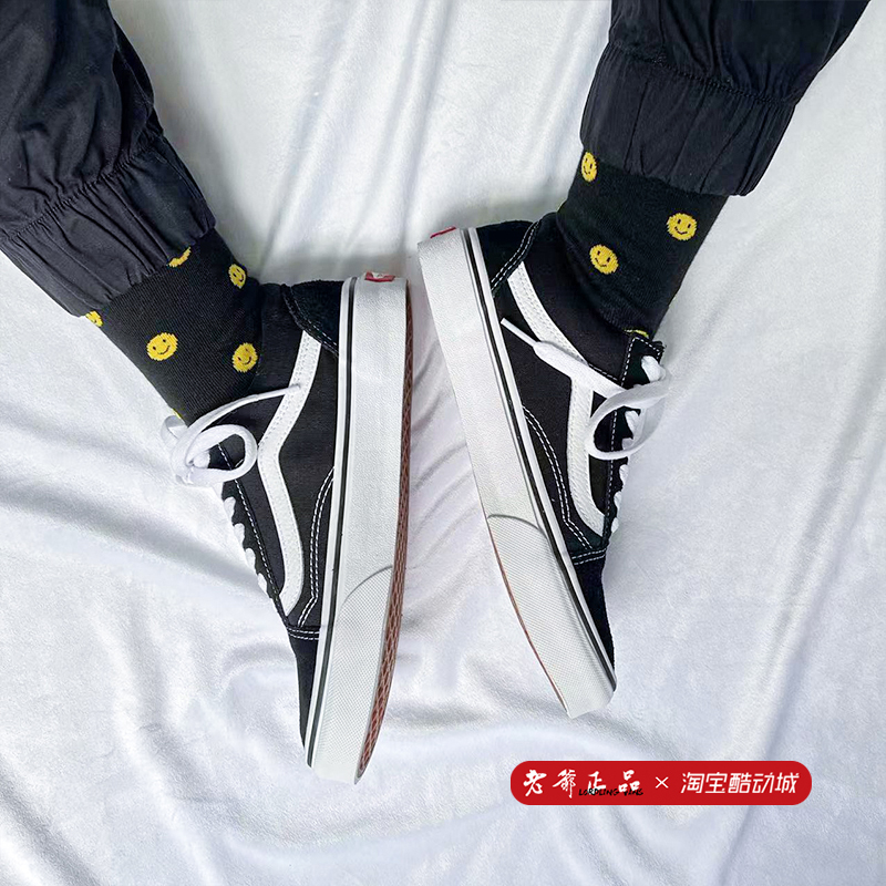 Vans Old Skool 黑白OS经典款低帮帆布鞋男鞋女鞋板鞋VN000D3HY28 - 图1