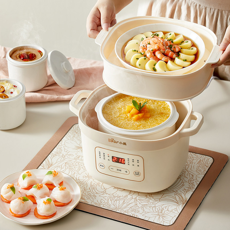 小熊电炖盅隔水炖家用全自动炖汤锅 小熊生活电器电炖/煮粥锅/文火炉
