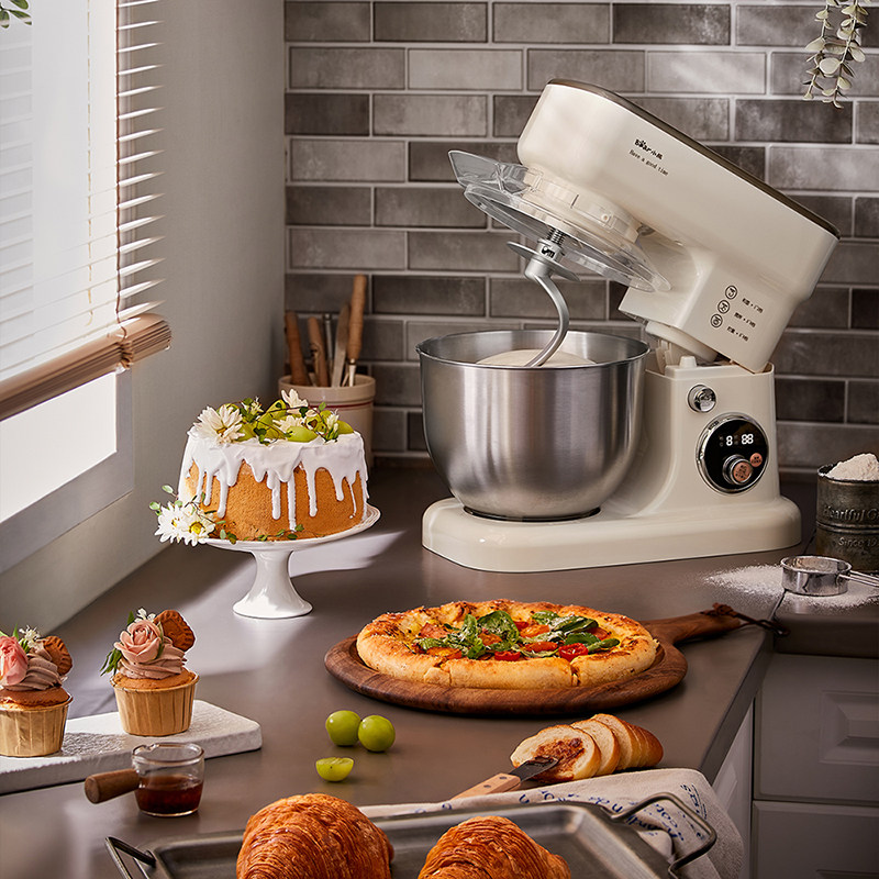 小熊厨师机小型家用全自动和面机 小熊生活电器厨师机/和面机