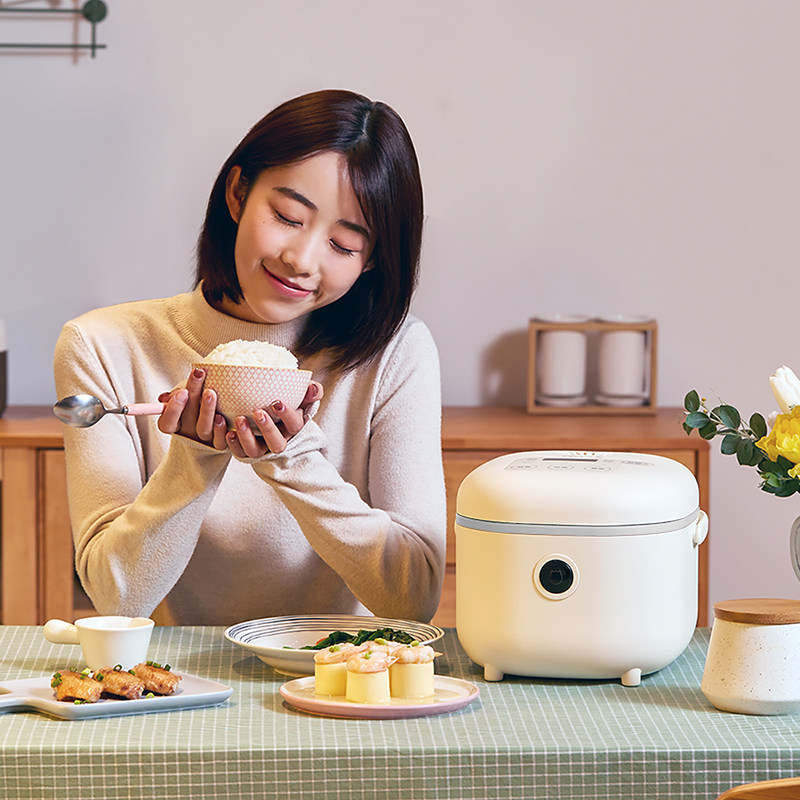 小熊1-2人家用多功能预约电饭锅 小熊生活电器电饭煲