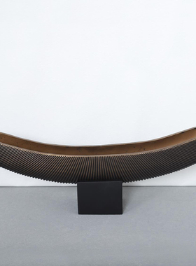 新中式果盘 树脂工艺品家居装饰品 几何创意书桌软装配饰客厅摆件