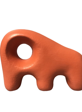 抽象黑白色大象动物小摆件软装样板间书房创意装饰品壁柜树脂摆设