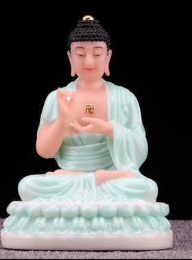 玉石佛像居家供奉摆件客厅桌面
