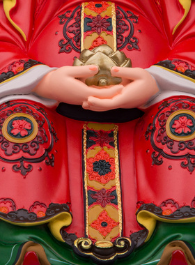 树脂彩绘金花教主神像