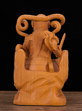 香樟木雕玄天上帝神像12/16/19寸真武大帝拿剑款玄武大帝供奉佛像