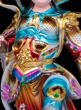 16寸树脂哪吒三太子供奉摆件