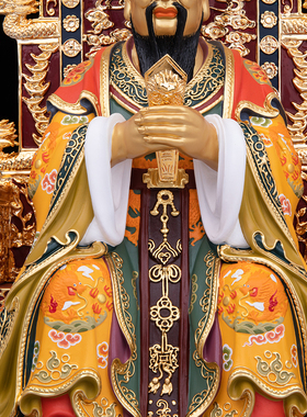 康盛黄铜供奉摆件中式广济龙王像