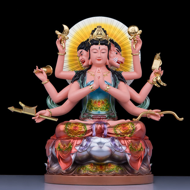 Doumu Xingjun statue resin white marble painted Doumu Xingjun Doumu Mingjun home worship Buddha statue ornaments