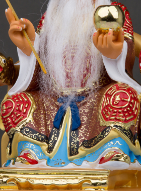 康盛树脂供奉摆件中式六壬祖师像
