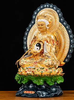 纯铜无生老母神像客厅工艺品摆件