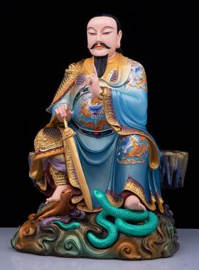 黄铜贴金地母娘娘神像摆件