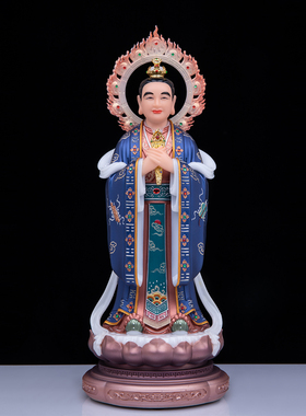 合成汉白玉四大天师佛堂供奉摆件