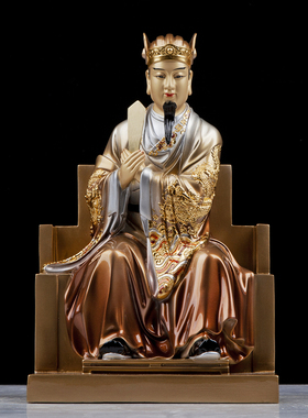 圣丰纯铜彩绘三官大帝神像