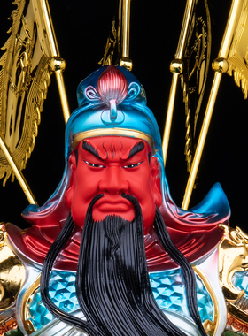 武财神关公神像九龙站山关公摆件