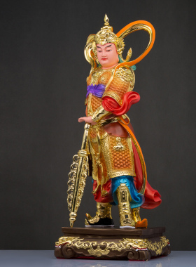 伽蓝韦陀菩萨家居供奉关公韦驮