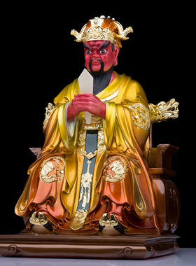 圣丰树脂汉白玉广济龙王五爷佛像