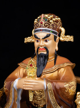 康盛黄铜供奉摆件中式广济龙王像
