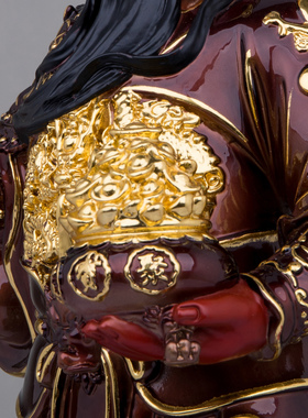 康盛纯铜托宝元宝关公