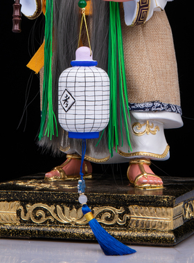 樟木雕孝子爷神像供奉摆件