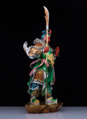 纯铜关公神像中式客厅工艺品摆件