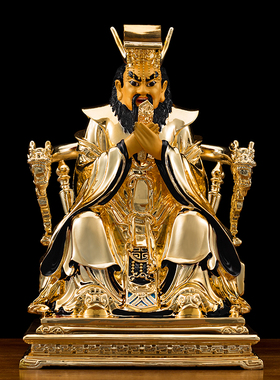 四海龙王神像铜鎏金龙王爷像