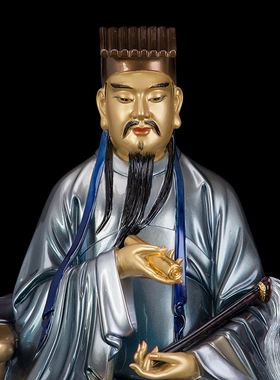 吕祖彩绘纯阳神像