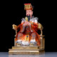 Resin painted household jade statue of the Emperor and Queen Mother