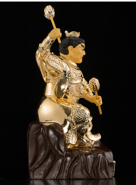 台湾纯铜鎏金供奉监斋使者佛像