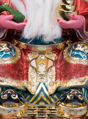 高档树脂彩绘土地公大伯公神像