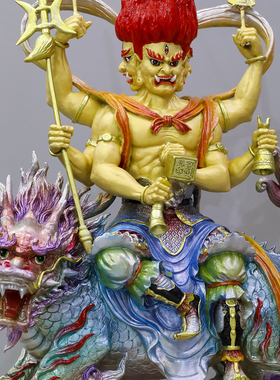 康盛纯铜桌面摆件值年太岁殷元帅