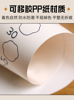 减肥打卡记录表100天减肥计划表墙贴瘦身时间计划激励健身贴装饰